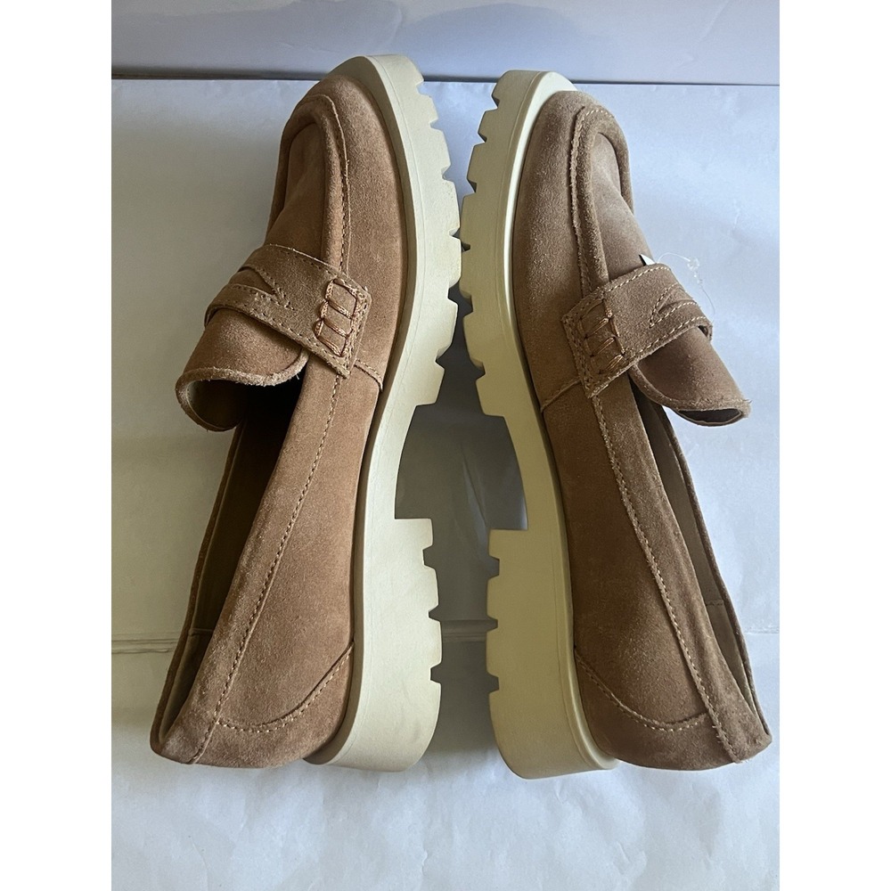 Dolce Vita Beige Suede Loafers - Picture 6 of 8